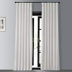 Off White Textured Rod Pocket Blackout Curtain - 50 in. W x 96 in. L