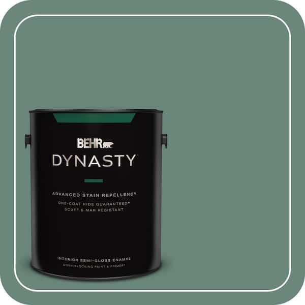 BEHR DYNASTY 1 gal. #470F-5 Garland Semi-Gloss Enamel Interior Stain-Blocking Paint & Primer