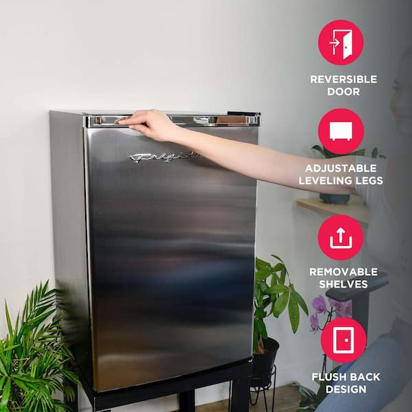 Frigidaire 4.6 cu. ft. Retro Mini Fridge with Platinum Door Design