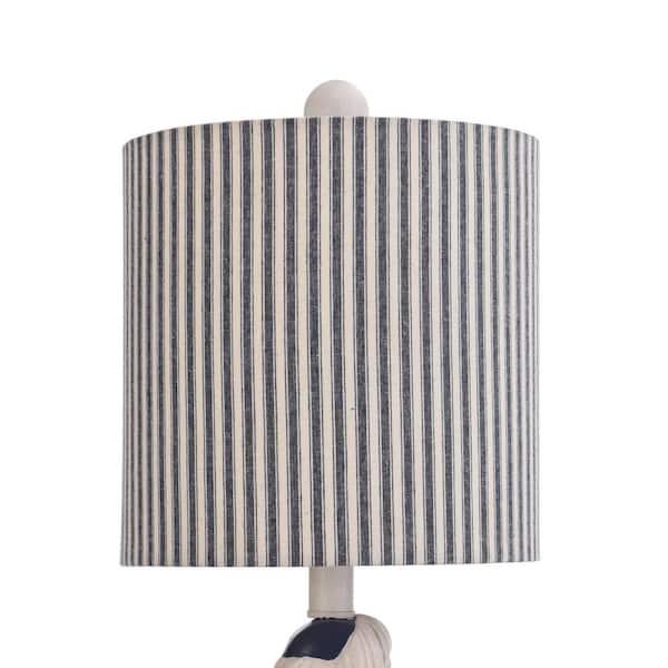 Navy And White Indoor Table Lamp, Nautical Anchor Table Lamp