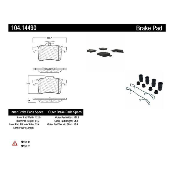 Centric Parts Disc Brake Pad Set