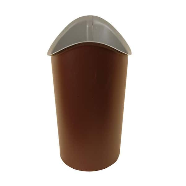 Amerimax Home Products 4 in. Royal Brown Aluminum Half-Round B-Outlet