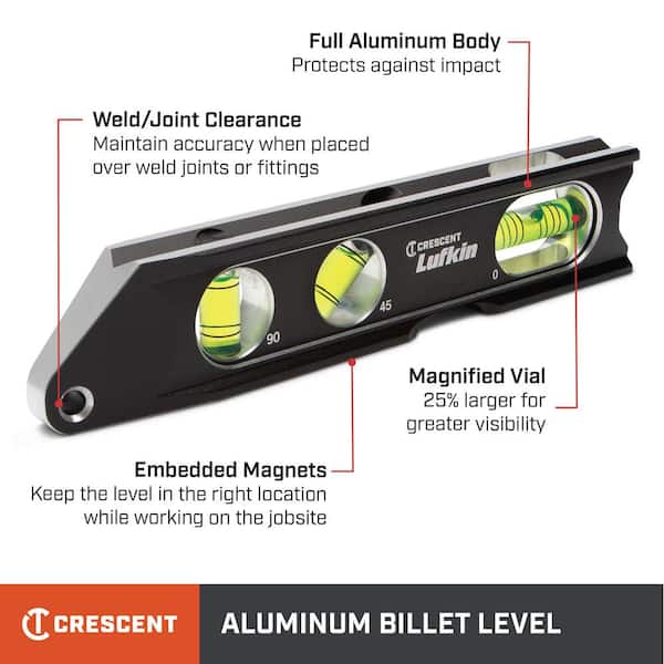 9 in. Billet Aluminum Torpedo Level