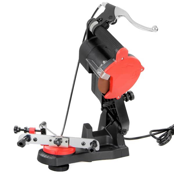 XtremepowerUS Electric Bench Mount Chainsaw Sharpener with Brake And Wheel