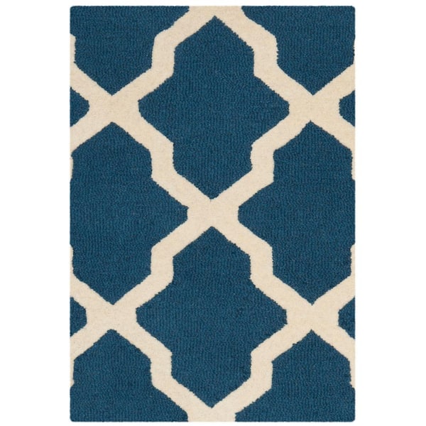 Safavieh Cambridge Navy / Ivory Area Rug; 2' x 3