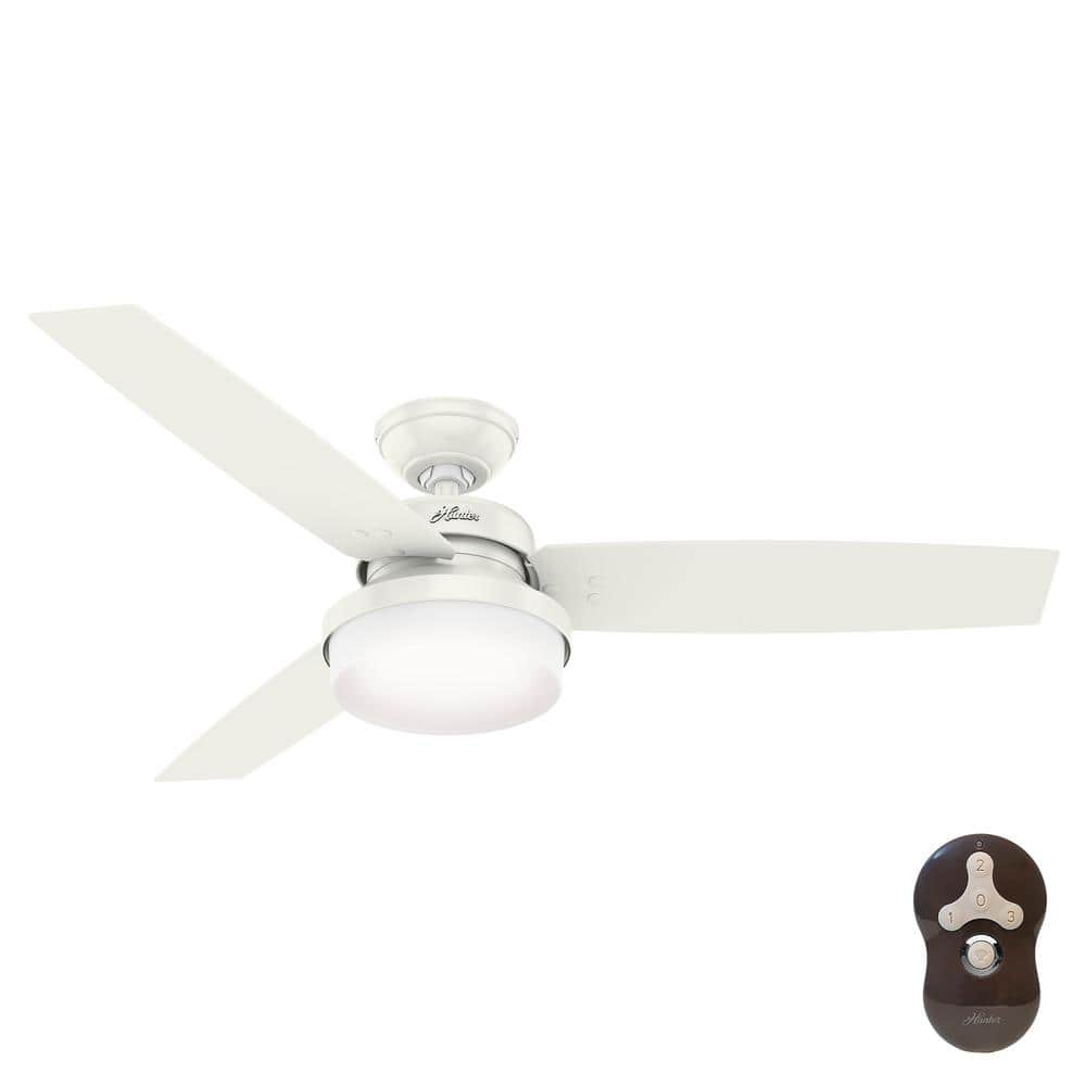 Sentinel 52 in. LED Indoor Fresh White Ceiling Fan with Light Kit and Universal Remote price history on PriceWatchPro