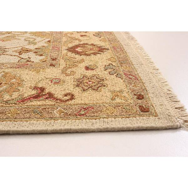 Ivory Area Rug 318686 8'1 x 8'8 eCarpet Gallery Floral Ivory Area Rug 318686 8'1 x 8'8 eCarpet Gallery Floral