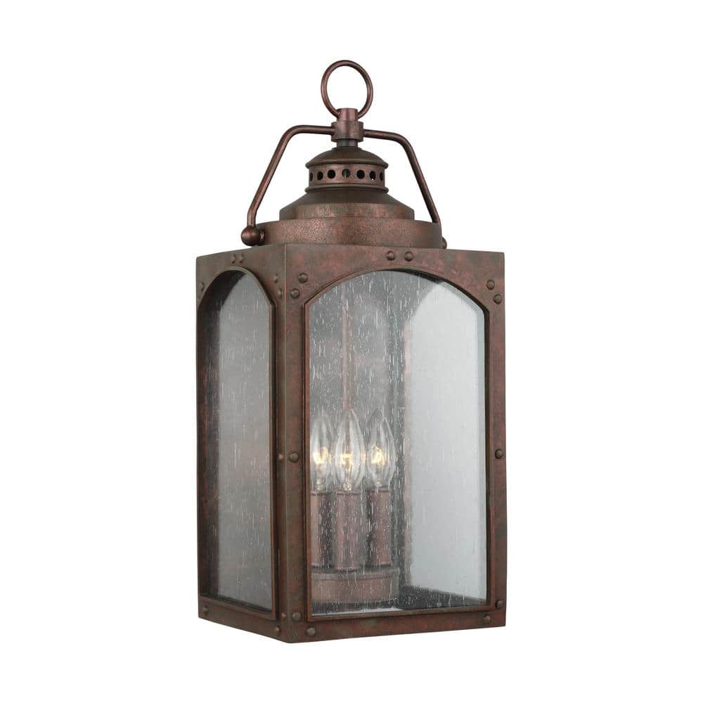 Randhurst 3-Light Copper Oxide Outdoor Wall Lantern Sconce price history on PriceWatchPro