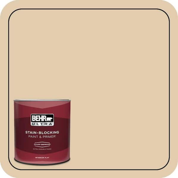 BEHR ULTRA 1 qt. #MQ3-44 Ancient Scroll Extra Durable Flat Interior Paint & Primer