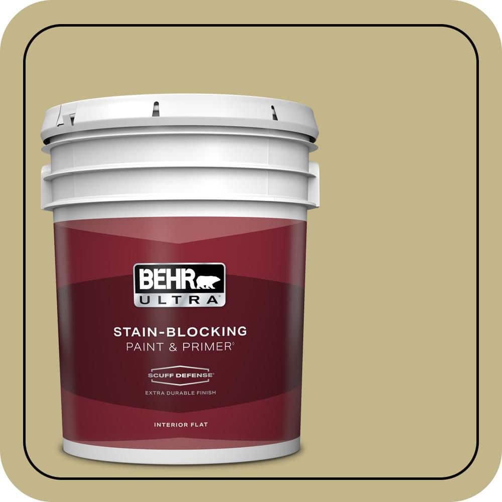 5 gal. #BIC-27 Modish Moss Extra Durable Flat Interior Paint & Primer price history on PriceWatchPro