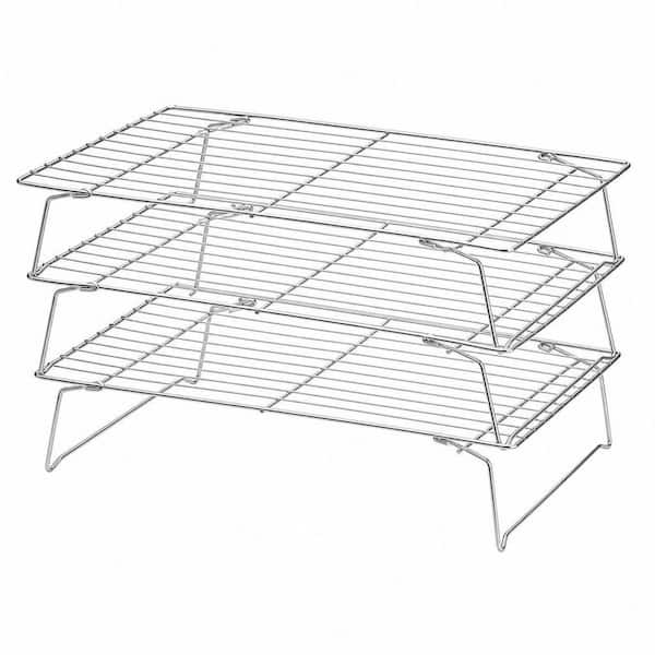 16 in. W x 10 in. D Stainless Steel Stackable Cooling Racks for Cooking and Baking, Oven and Dishwasher Safe