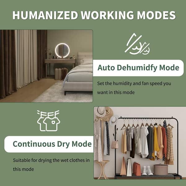 Shinco 86-Pint Dehumidifier for 5,000 sq. ft. White, with Bucket