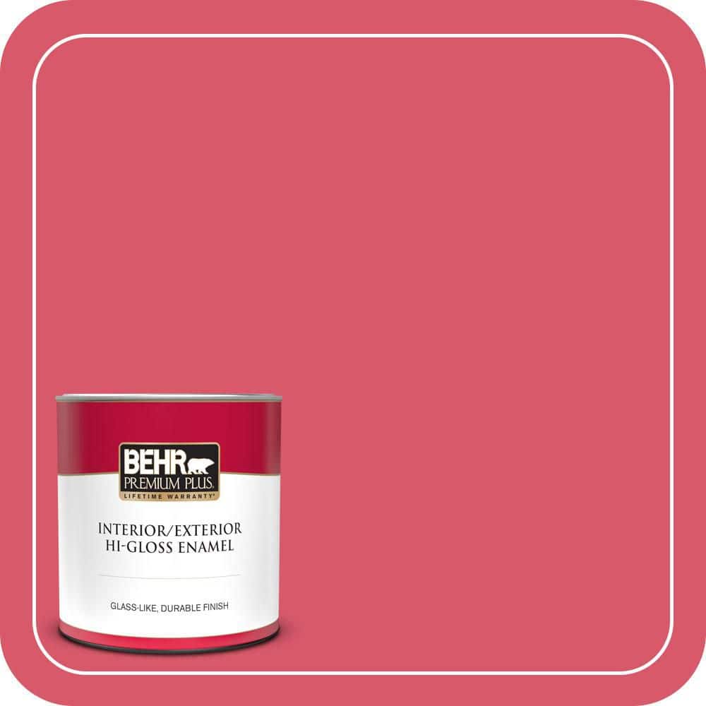 1 qt. #130B-6 Dragon Fruit Hi-Gloss Enamel Interior/Exterior Paint & Primer price history on PriceWatchPro
