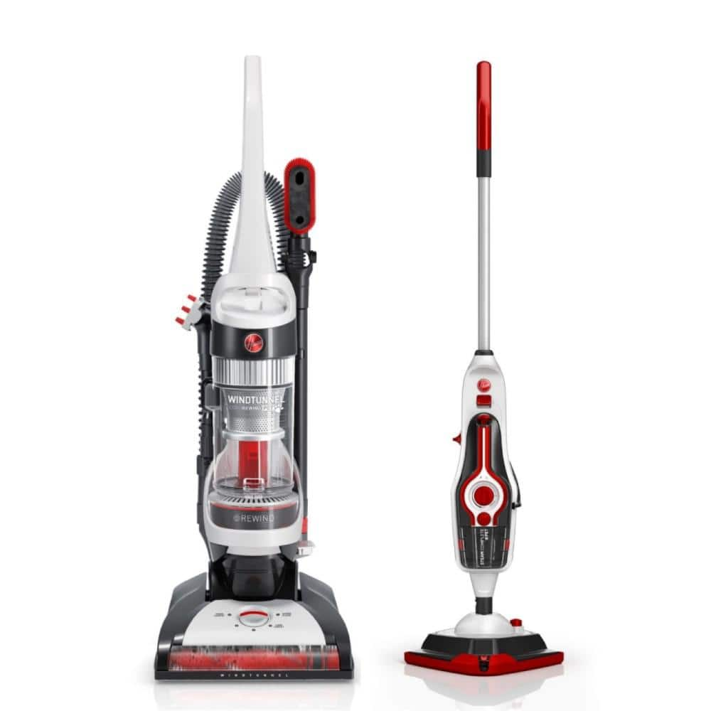 HOOVER WindTunnel Cord Rewind Pet Bagless Corded Upright Vacuum Cleaner ...