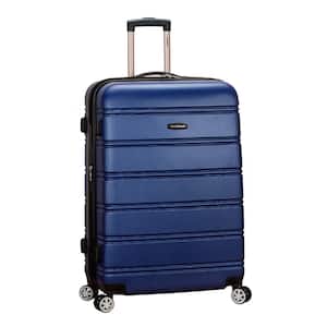 Melbourne 28 in. Blue Expantable Hardside Dual Wheel Spinner Luggage