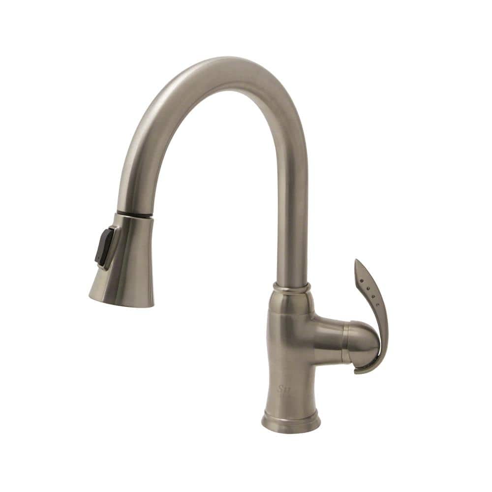 MR Direct SingleHandle PullDown Sprayer Kitchen Faucet in Brushed