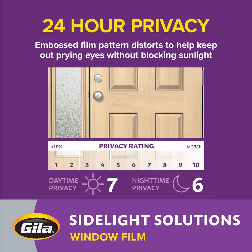 Frosted Glass Privacy Window Film 12in x 12in