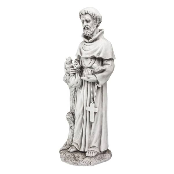 31 in. Tall Indoor/Outdoor Saint Francis Standing Statue Yard Art Decoration