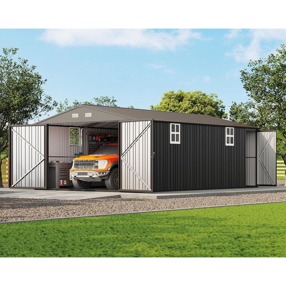 〓Made in USA〓 GT i-drive フレーム Sサイズ amerlife 13.2 ft. W x 20.7 ft. D Metal Shed with Double Door