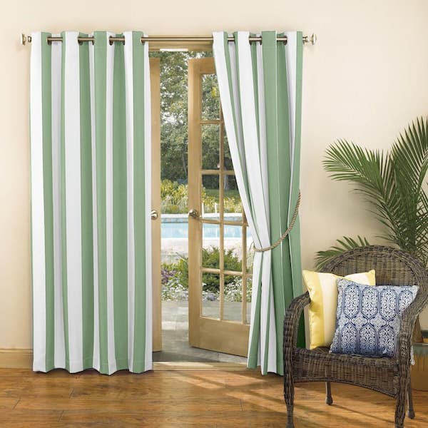 Sun Zero Valencia Cabana Stripe Spa Green 108 in. L x 54 in