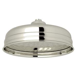 1-Spray Patterns 8 in. Wall Mount Fixed Shower Head in Polished Nickel