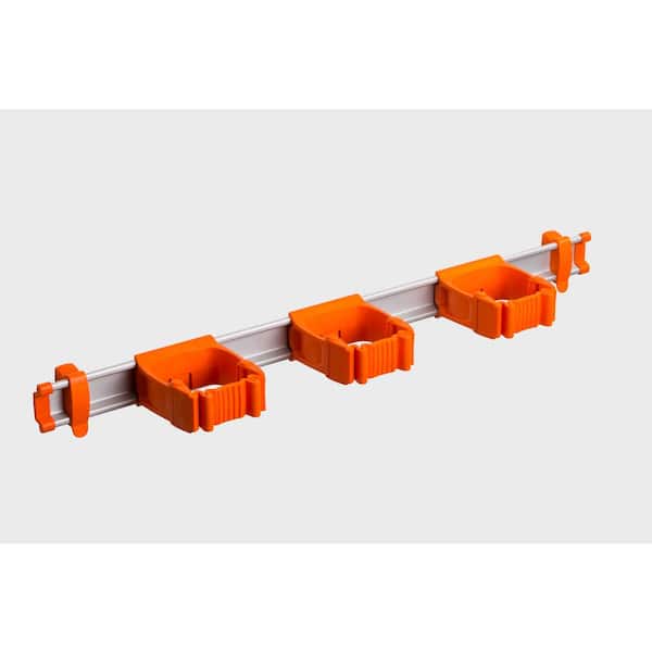 21.5 in. Orange Garage, Garden and Sports Tool Organizer with 3 One-Size-Fits-All Tool Holders