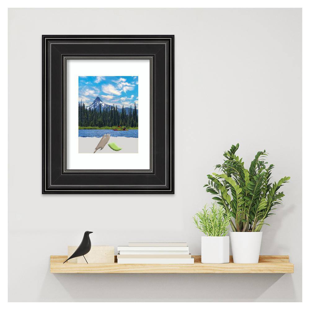 Ridge Black 17x20 Classic Plastic Wall Picture Frame