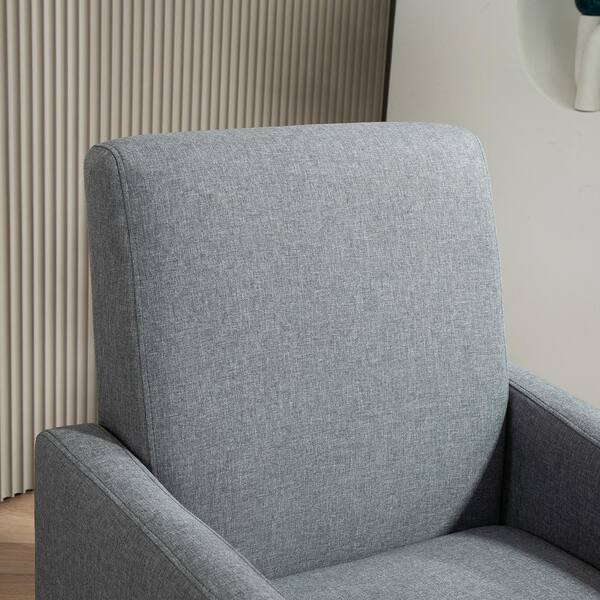 US Pride Furniture Minimalist Elegant Style Grey Arm Chair C416