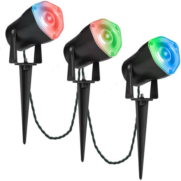 LightShow AppLights LED RGB Spotlight Stake (Set of 3)