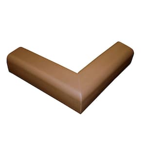Small Foam Table Corner Protectors for Baby Pre-Applied 3M Tape 12 Pack Brown