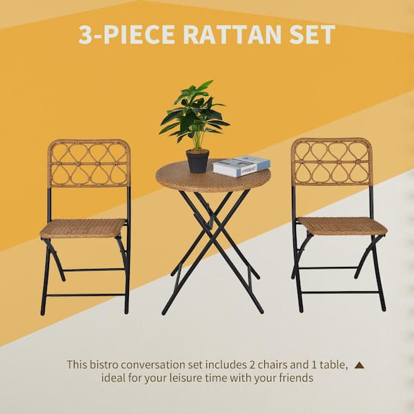 Outsunny 3 discount piece bistro set