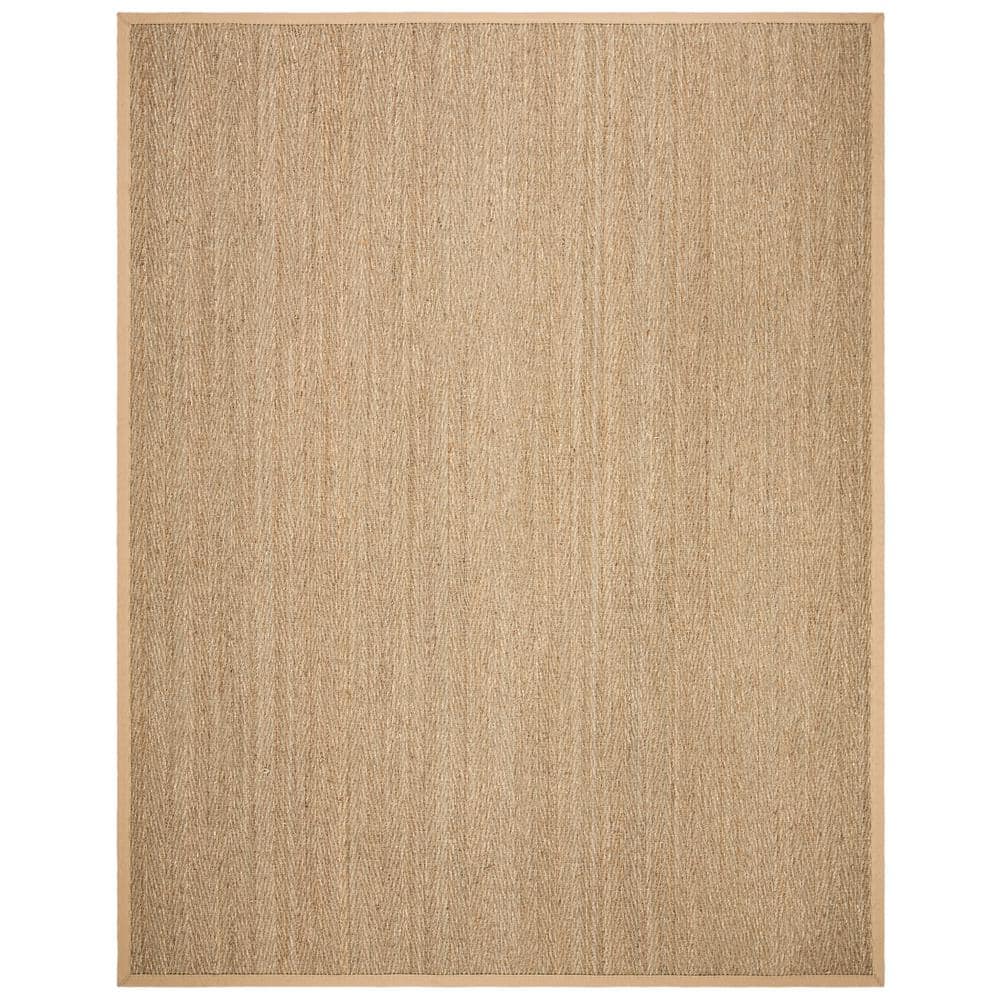 Hand-Knotted Herringbone Black Cotton 95" Area Rug