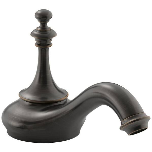 KOHLER Artifacts 5.375 in. Bathroom Sink Spout with Tea Design in Oil-Rubbed Bronze