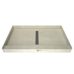 Redi Trench 36 in. x 48 in. Single Threshold Shower Base with Center Drain and Tileable Trench Grate