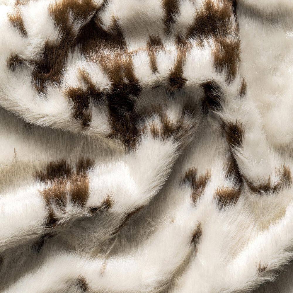 EcoChic Brown Faux Cowhide 5' x 7' Washable Area Rug