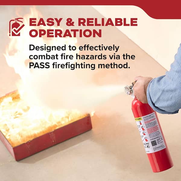 Kidde Home 1-A:10-B:C Class ABC 2.5 lb. Fire Extinguisher 2-Pack