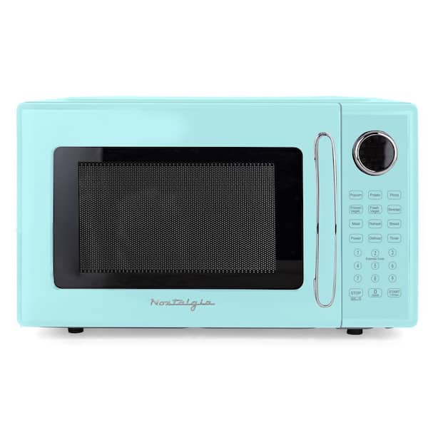 Retro 1.1 cu. ft. 1000-Watts Microwave Oven in Aqua