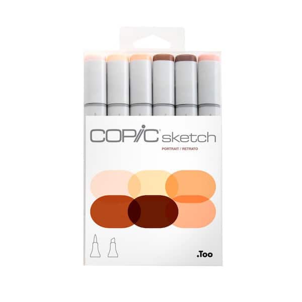  Copic Sketch, Alcohol-Based Markers, 12pc Set, Basic : Arts,  Crafts & Sewing