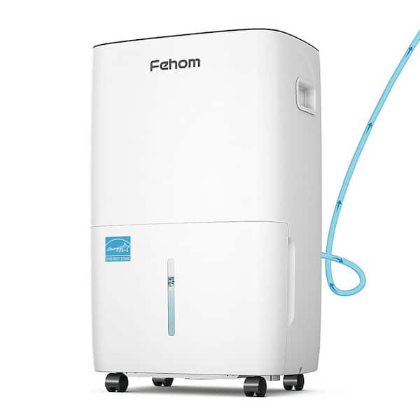 150 pt. 7,000 sq. ft. Home Dehumidifier in White with Bucket and Pump for Bedroom, Basement, Bathroom and Laundry
