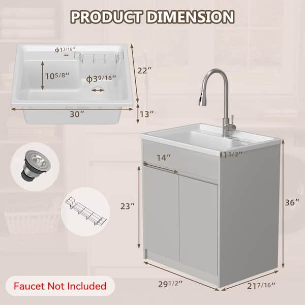 Zeafive All-in-One 30 in. W x 22 in. D x 36 in. H Drop-in