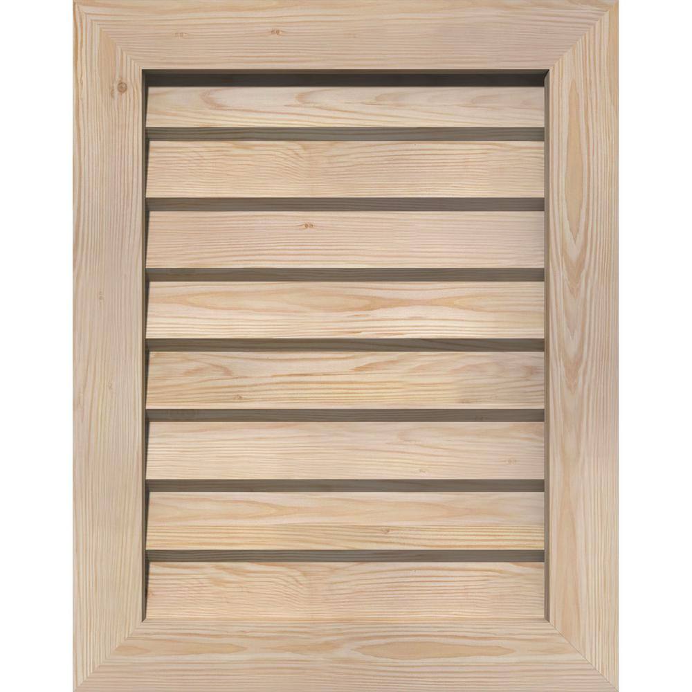 "39"" x 31"" Rectangular Smooth Pine Wood Paintable Gable Louver Vent Non-Functional" price history on PriceWatchPro