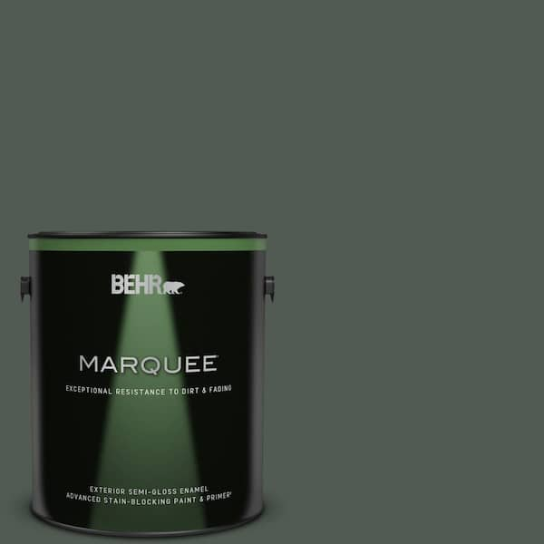 BEHR MARQUEE 1 gal. #N420-7 Alpine Trail Semi-Gloss Enamel Exterior Paint & Primer