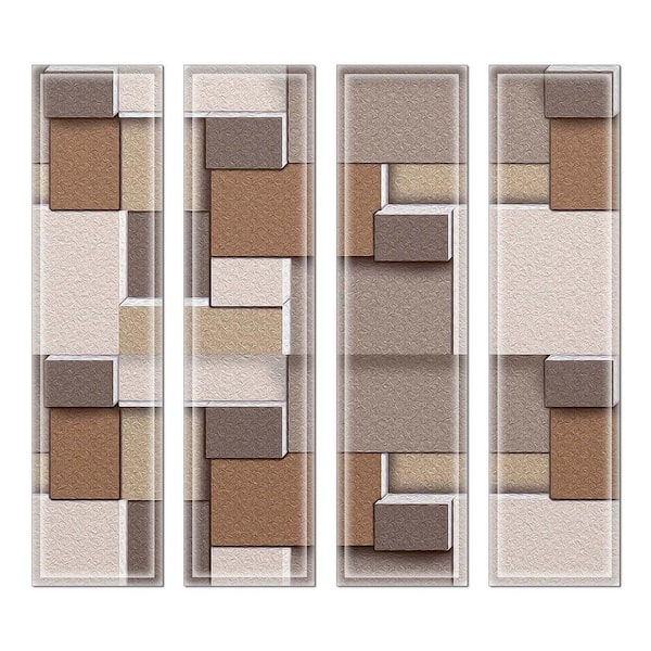 Upscale Designs 3 in. x 12 in. x 6 mm Upscale Designs Crystal Glass Mosaic Wall Tile ( 7.8 sq.ft. / Case)
