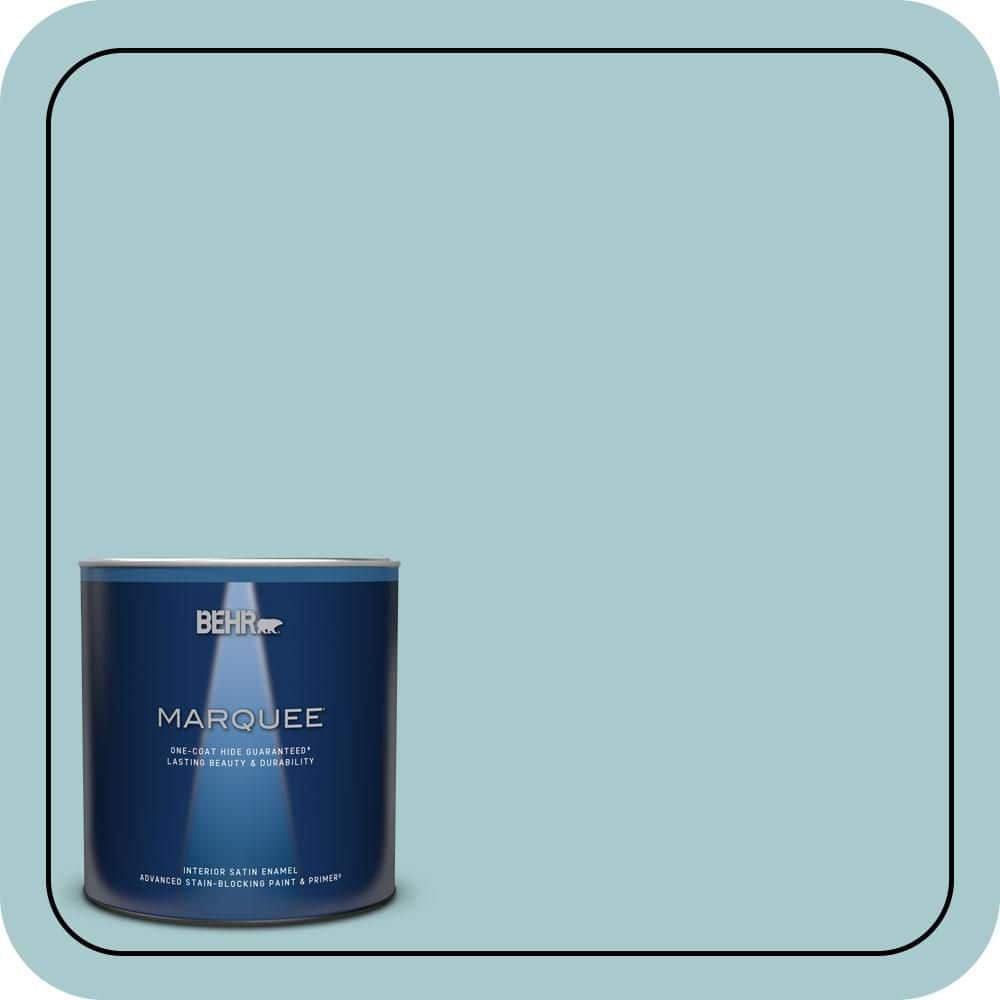 1 qt. #PMD-95 Coastal Surf Satin Enamel Interior Paint & Primer price history on PriceWatchPro