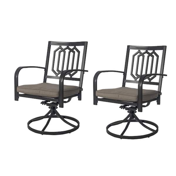Kozyard Modern Classic Swivel Metal, Modern Outdoor Swivel Dining Chairs