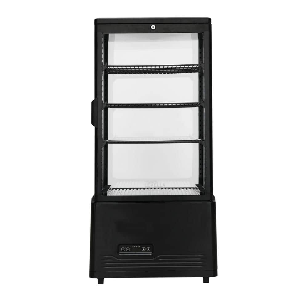 Premium Levella Cu Ft Sided Glass Refrigerated Display Case In