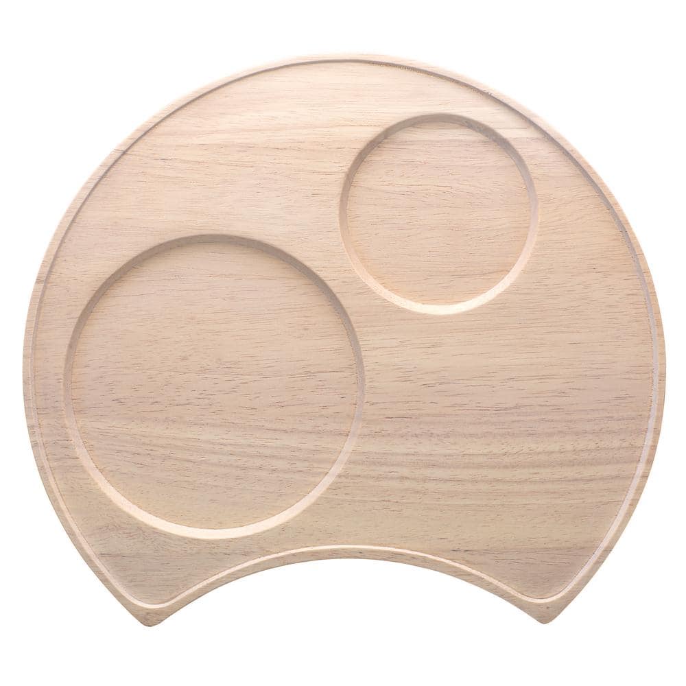 Hammock Wood 13 in. x 11.75 in. (Blonde Brown) Para Rubber Tree Wood Serving Tray, Crescent Shape price history on PriceWatchPro