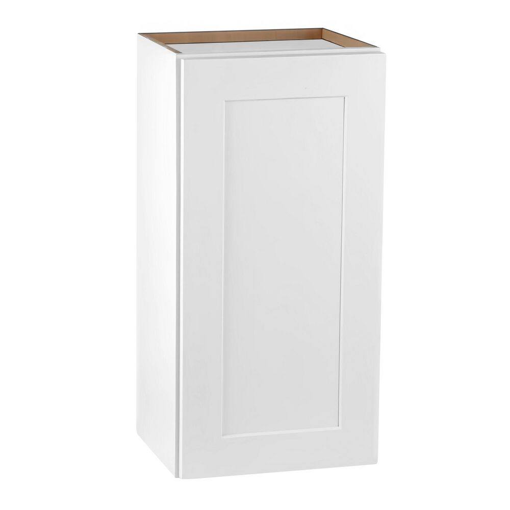 Wood 12 in. W x 15 in. D x 36 in. H Bathroom Storage Wall Cabinet in White with 1 Door and 2 Shelves price history on PriceWatchPro