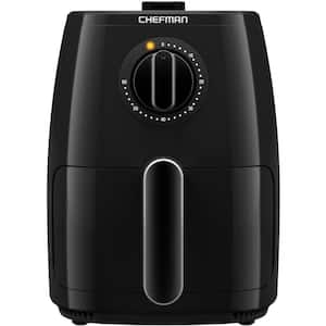 Countertop Air Fryer, 2 Qt. Black, Air Fryer, TurboFry with Adjustable Temp Control