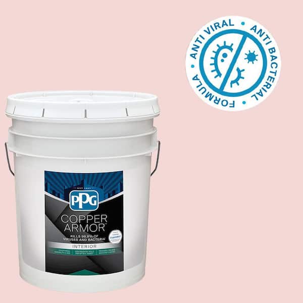 COPPER ARMOR 5 gal. PPG1187-1 Scented Valentine Eggshell Antiviral and Antibacterial Interior Paint with Primer